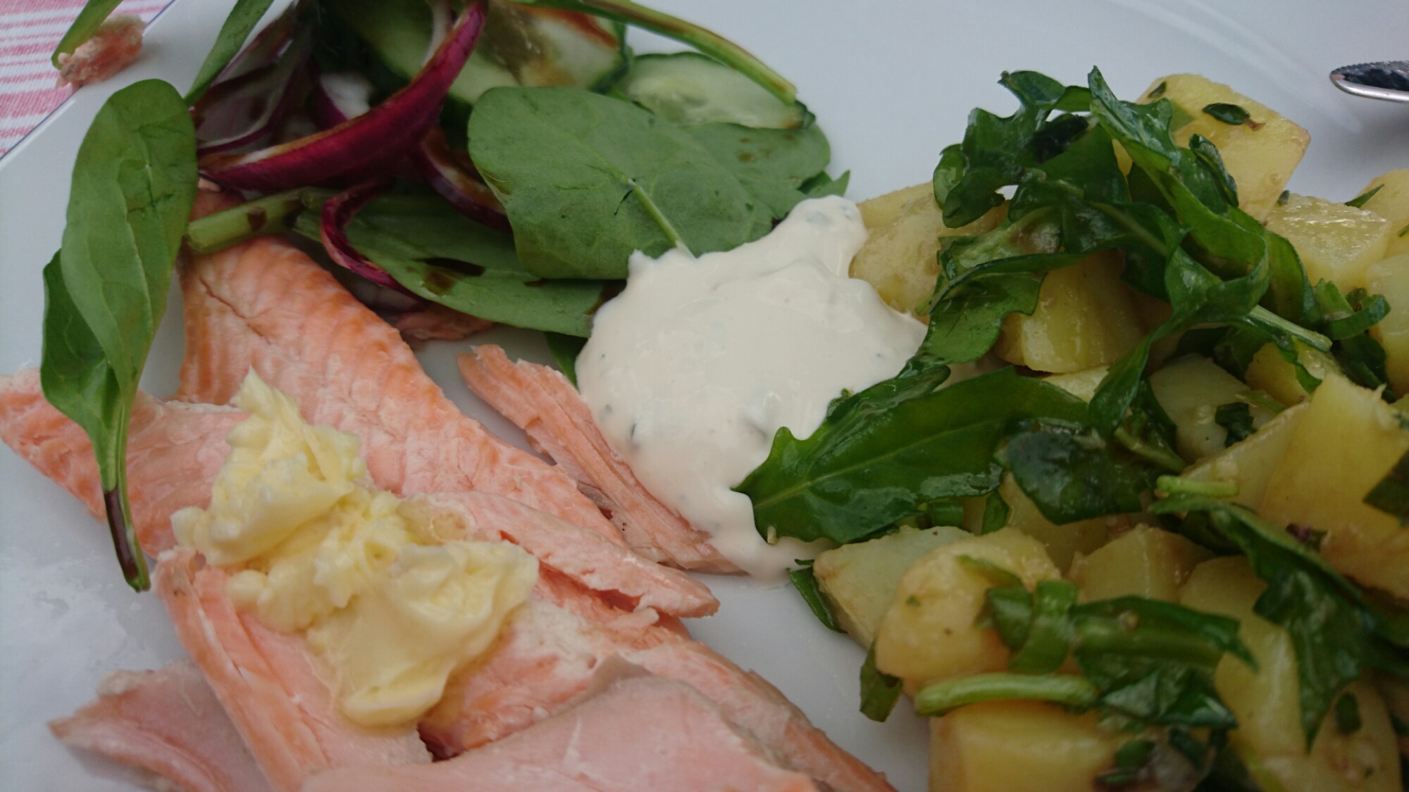 Läs mer om artikeln Midsommarfisk med örtrik potatissallad