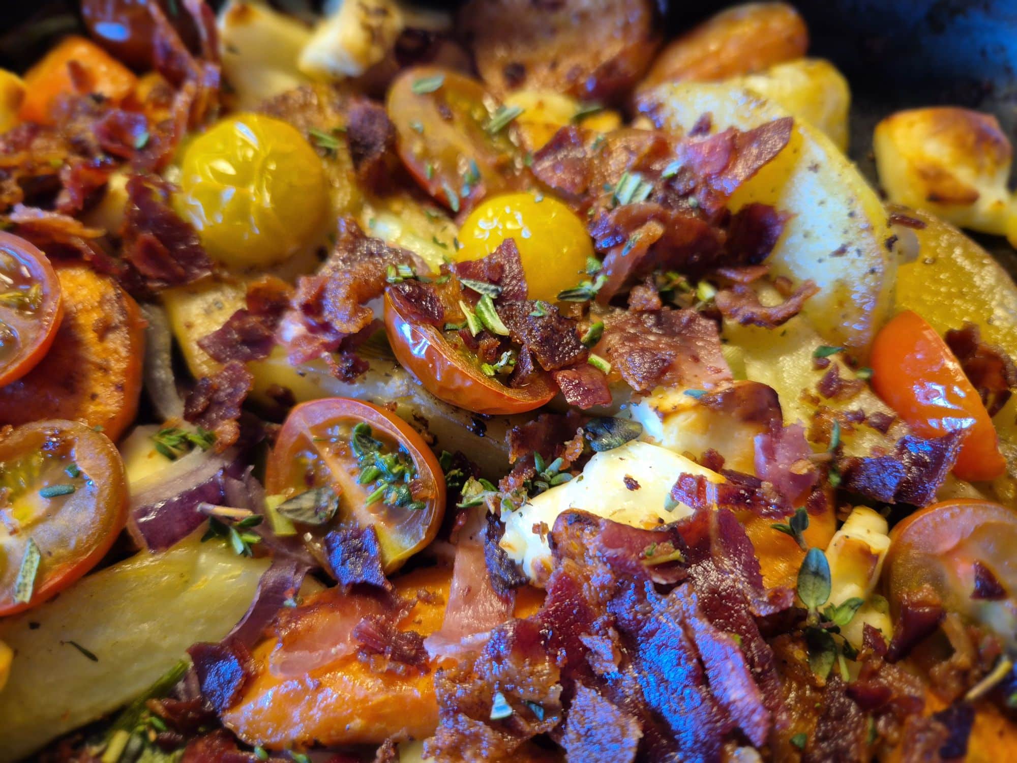 Du visar för närvarande Ugnslåda med grillost och bacon